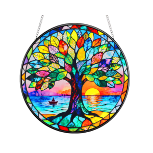 Stained Glass Tree of Life Suncatcher